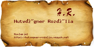 Hutvágner Rozália névjegykártya